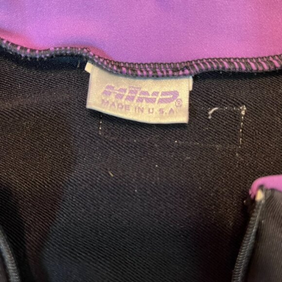 Hind women's long sleeve thermal bicycle jersey  black and purple small - Picture 3 of 5